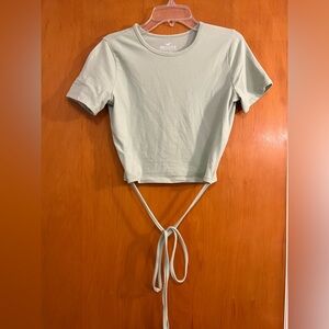 Hollister Wrap Baby tee crop top